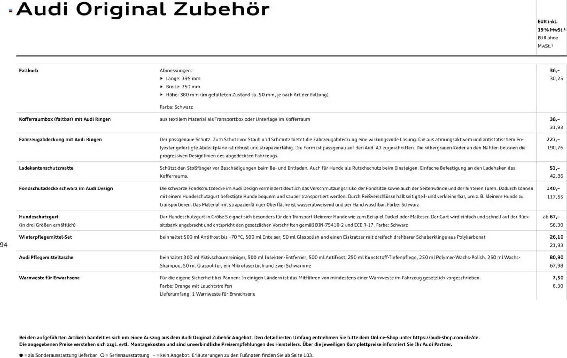 Audi Prospekt von 29. Januar bis 9. Januar 2026 - Prospekt seite 198
