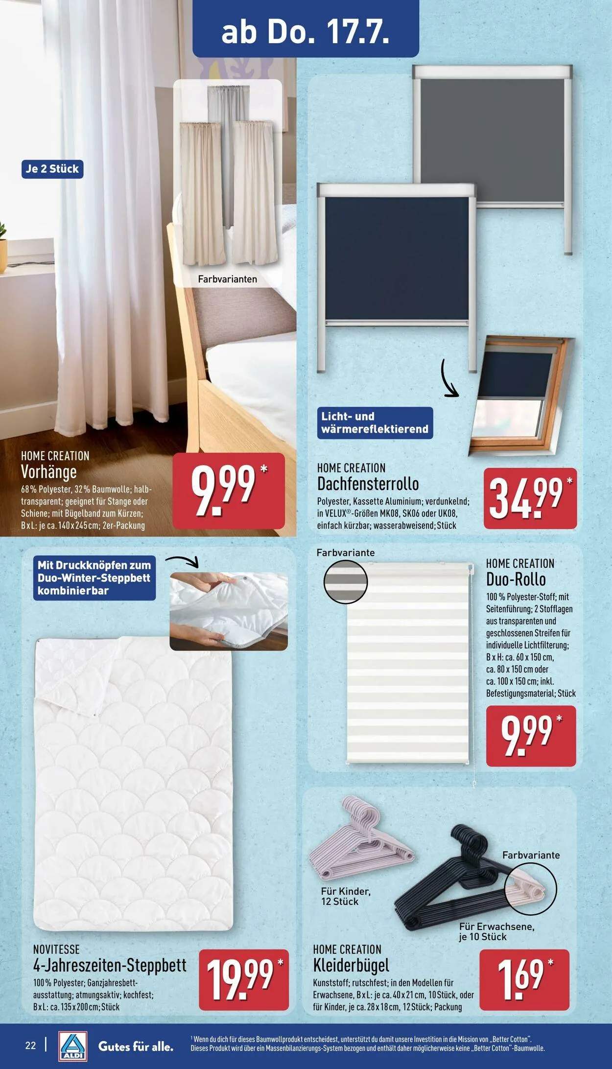 Aldi-Nord von 7. Juli bis 12. Juli 2025 - Prospekt seite 22