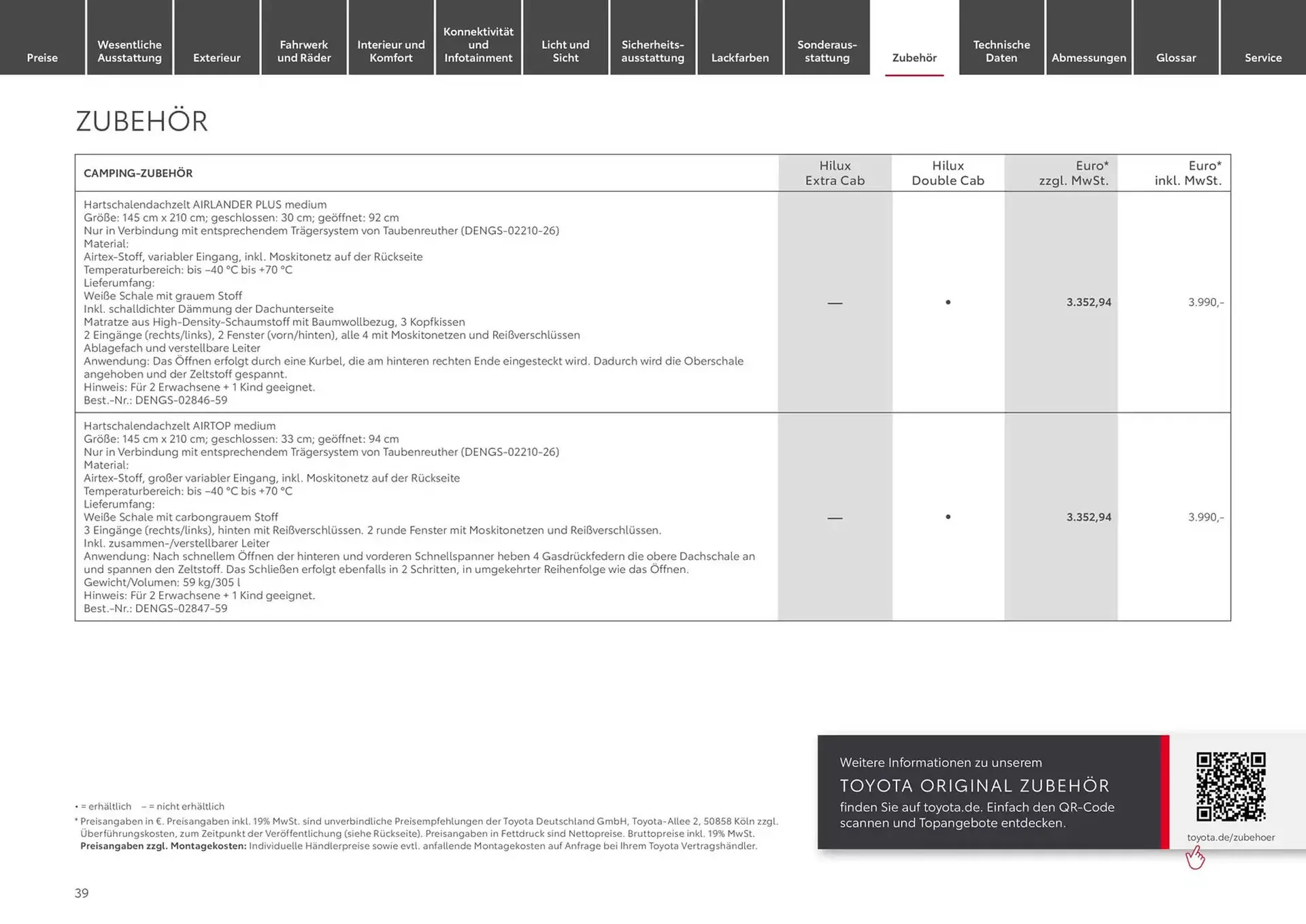 Toyota Prospekt von 30. Oktober bis 30. Oktober 2025 - Prospekt seite 39