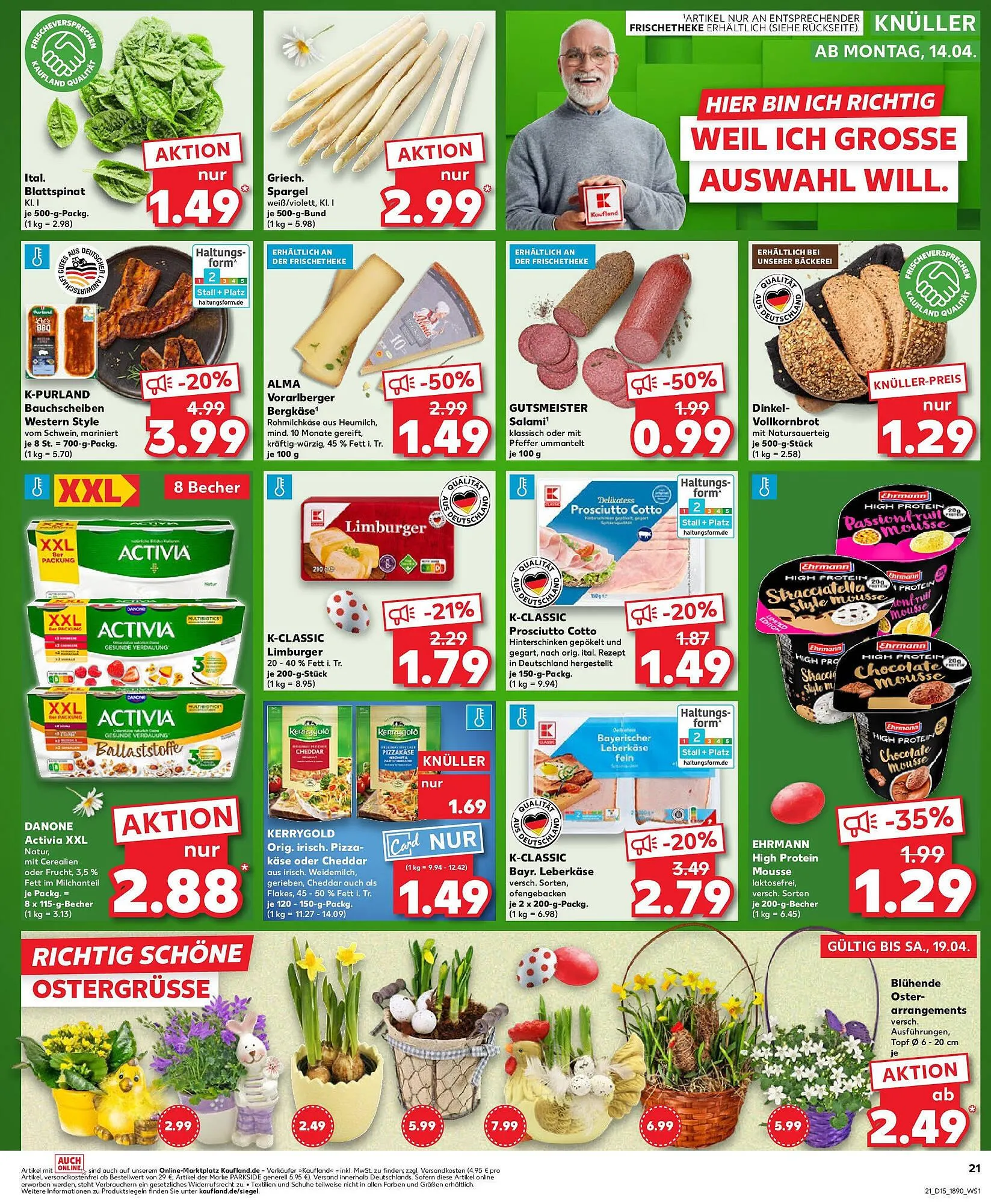 Kaufland Prospekt von 9. April bis 16. April 2025 - Prospekt seite 21