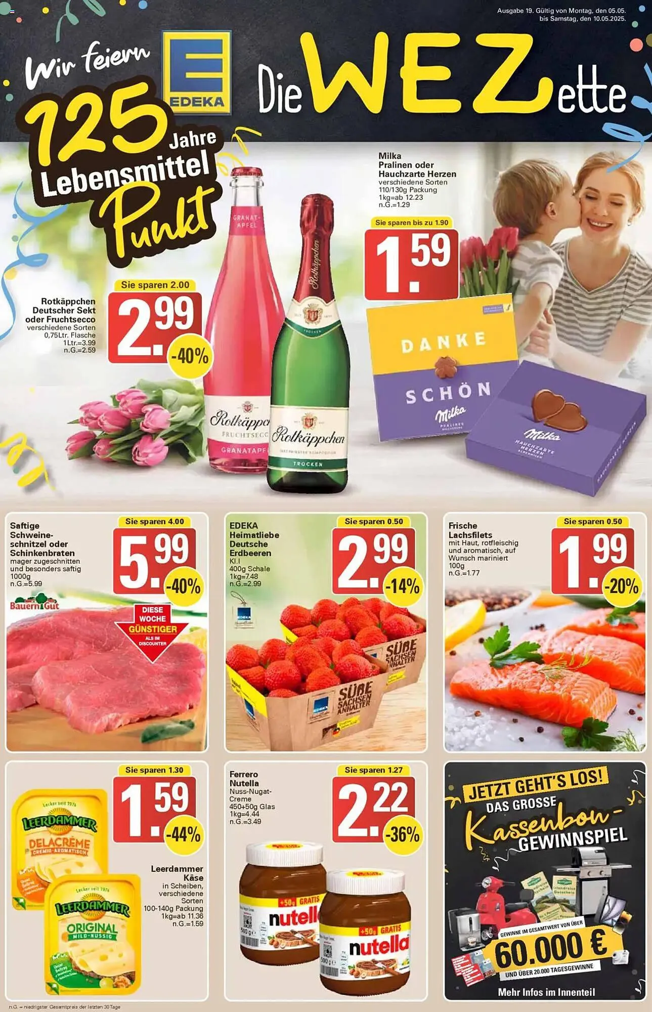 WEZ Prospekt von 5. Mai bis 10. Mai 2025 - Prospekt seite 1
