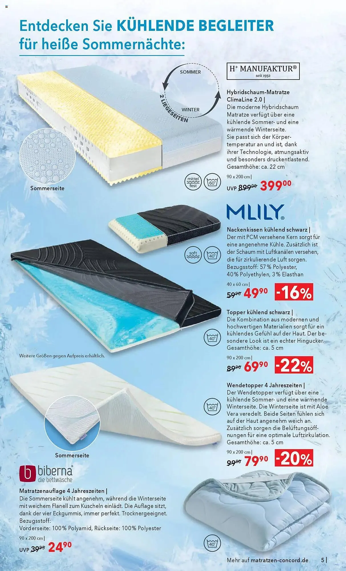 Matratzen Concord Prospekt von 28. Mai bis 24. Juni 2025 - Prospekt seite 5
