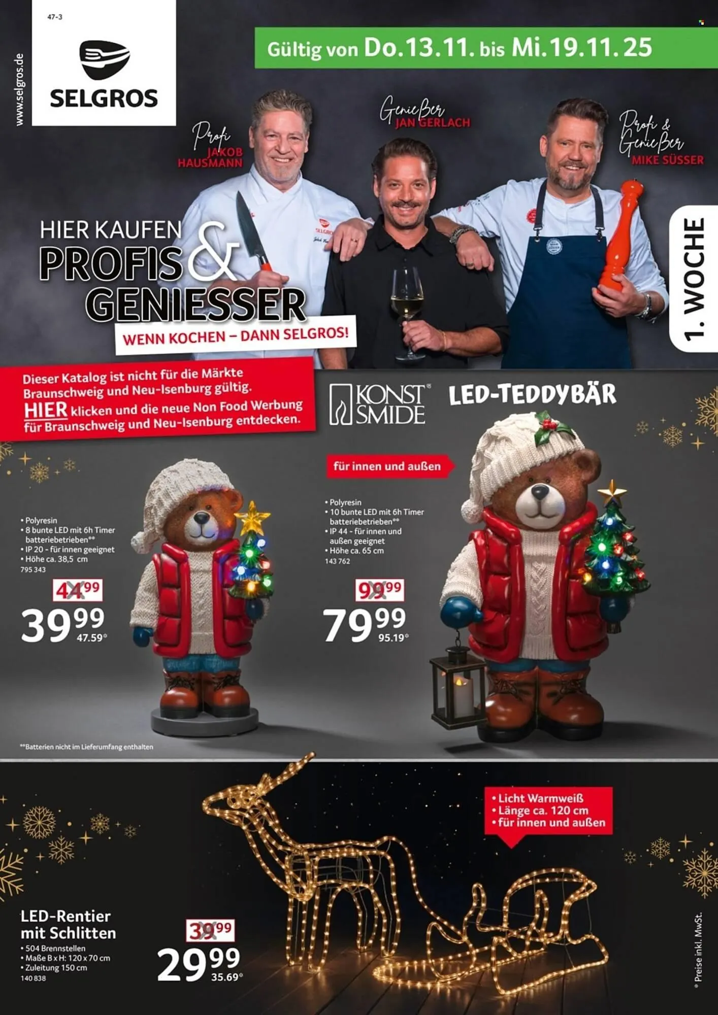 Selgros Prospekt von 13. November bis 19. November 2025 - Prospekt seite 1