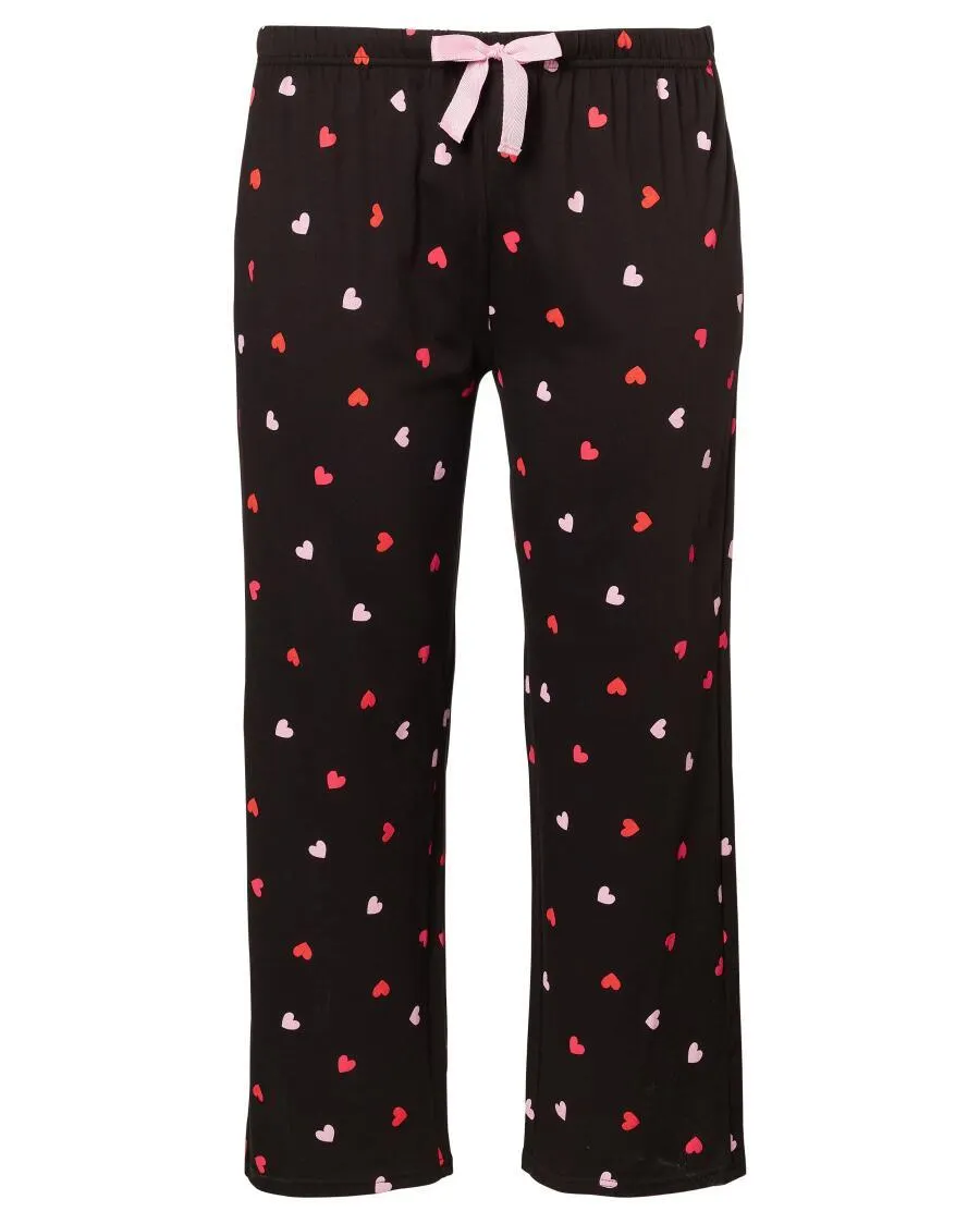 Pyjamahose Herzen Janina Plus, elastischer Bund
