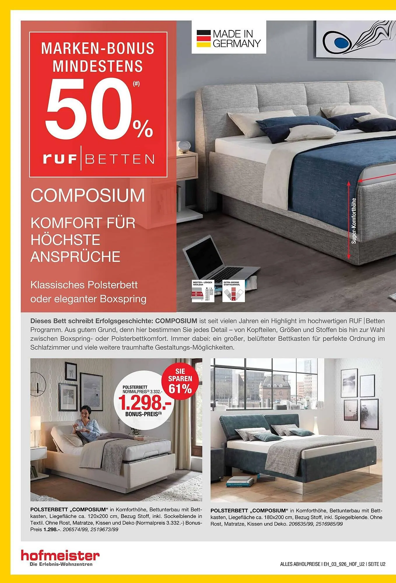 Hofmeister Prospekt von 19. März bis 15. April 2025 - Prospekt seite 2