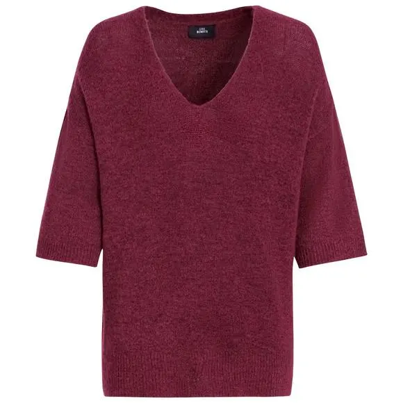 Damen Strickpullover mit kurzen Ärmeln