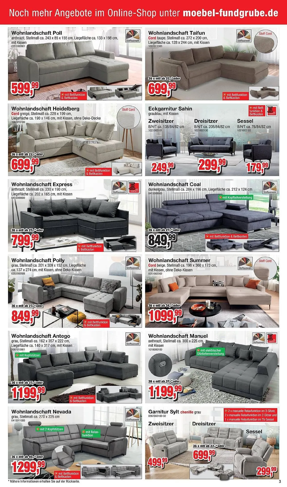 Möbelfundgrube Prospekt von 8. Mai bis 21. Mai 2025 - Prospekt seite 3
