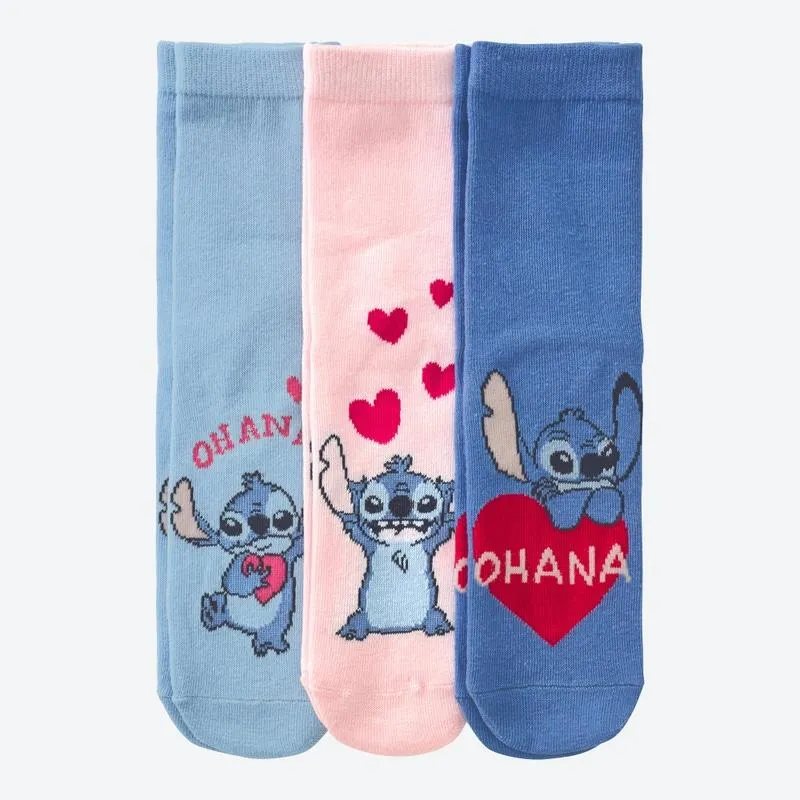 Lilo & Stitch Mädchen-Socken, 3er-Pack