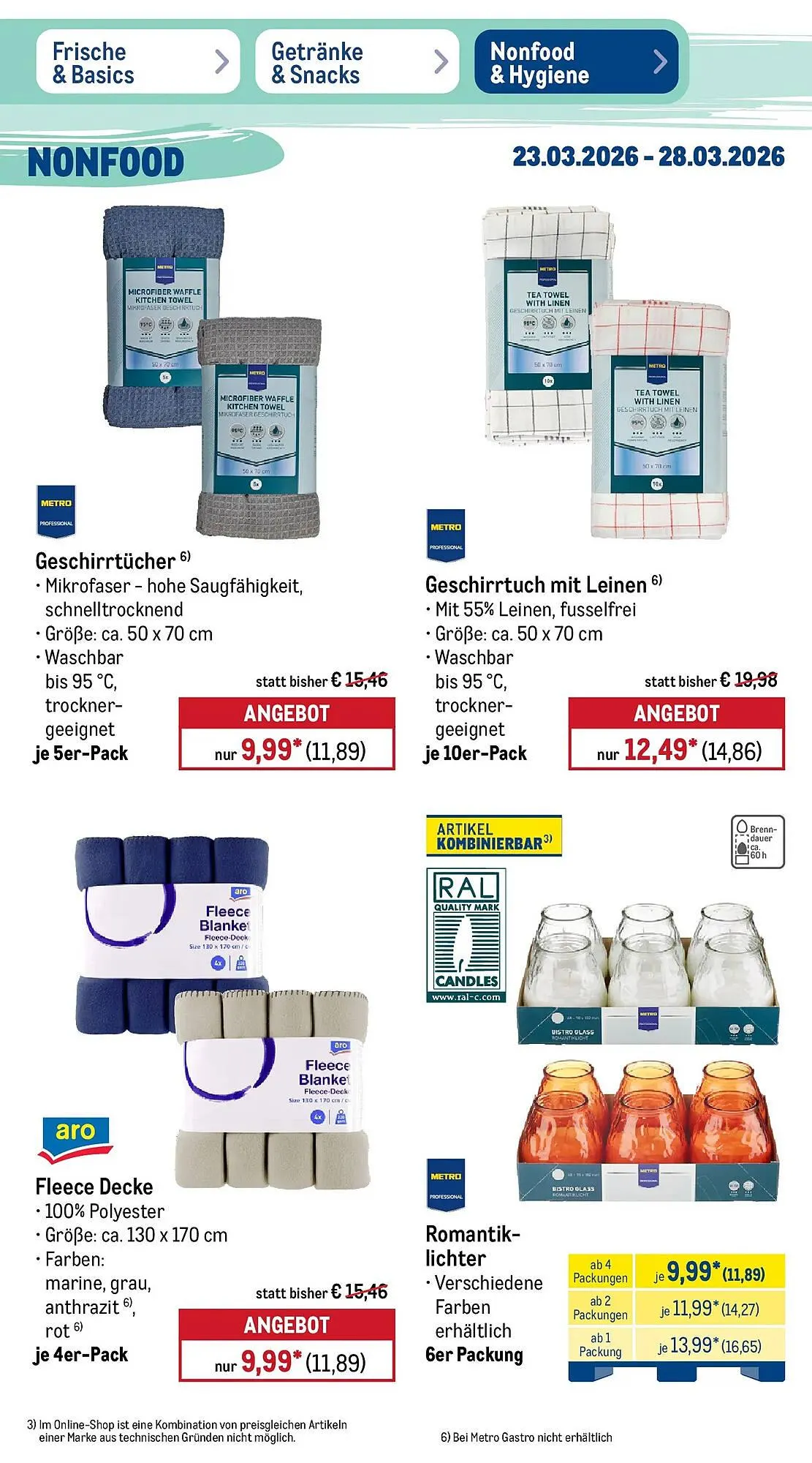 METRO Prospekt von 22. März bis 28. März 2026 - Prospekt seite 50