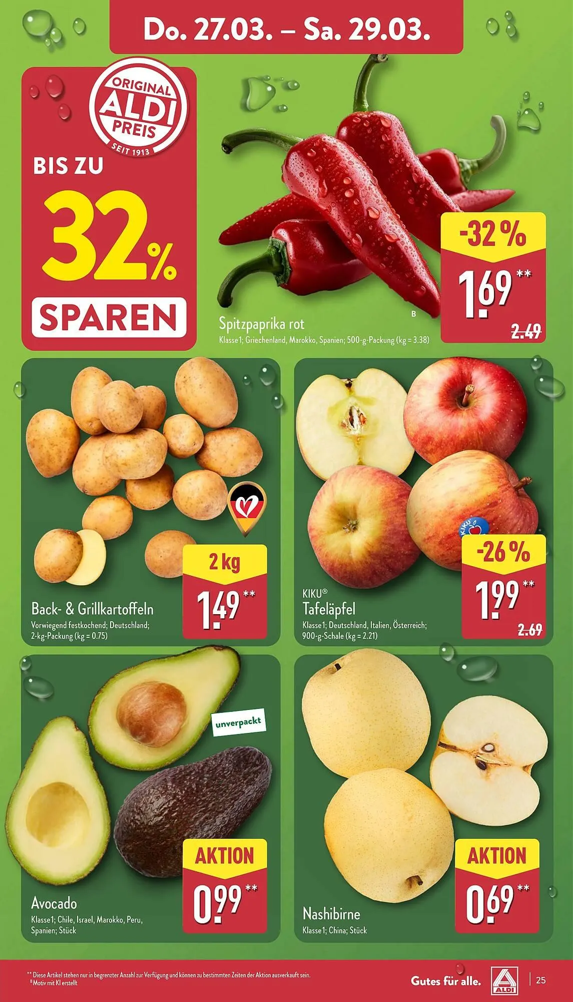 Aldi Nord Prospekt von 24. März bis 29. März 2025 - Prospekt seite 27