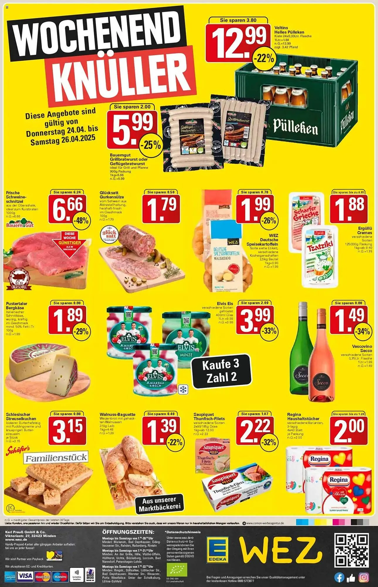 WEZ Prospekt von 22. April bis 26. April 2025 - Prospekt seite 16