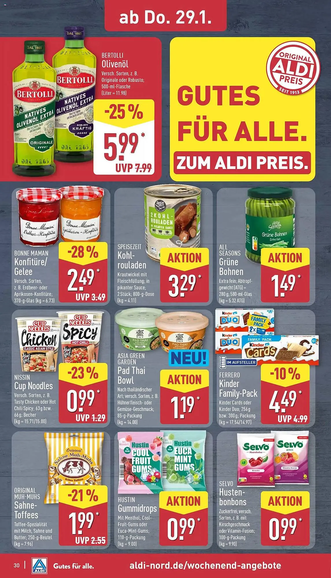 Aldi Nord Prospekt von 26. Januar bis 31. Januar 2026 - Prospekt seite 32