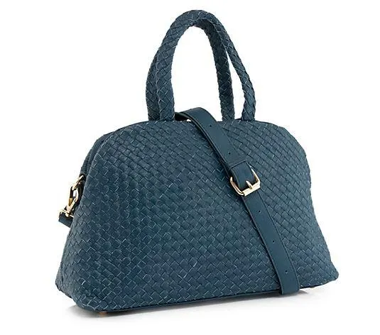 DAWID by Dawid Tomaszewski Henkeltasche echt Leder geflochten