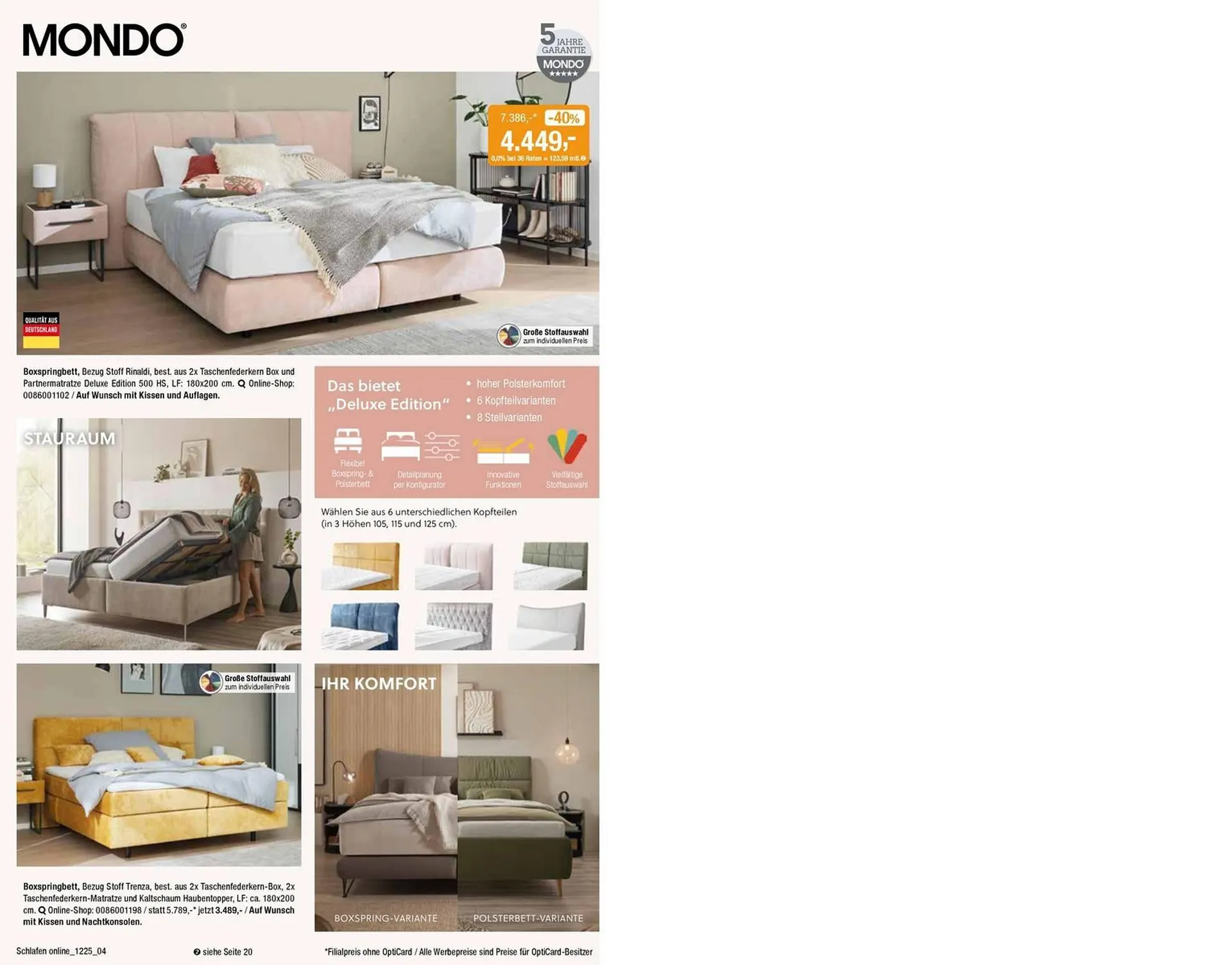 Opti Wohnwelt Prospekt von 5. Dezember bis 31. Januar 2026 - Prospekt seite 4