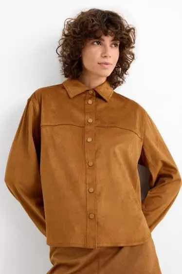 Shacket - faux suede