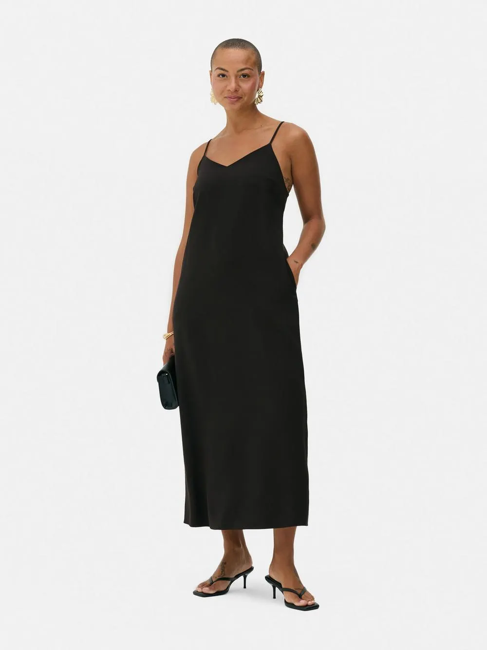Midi-Trägerkleid