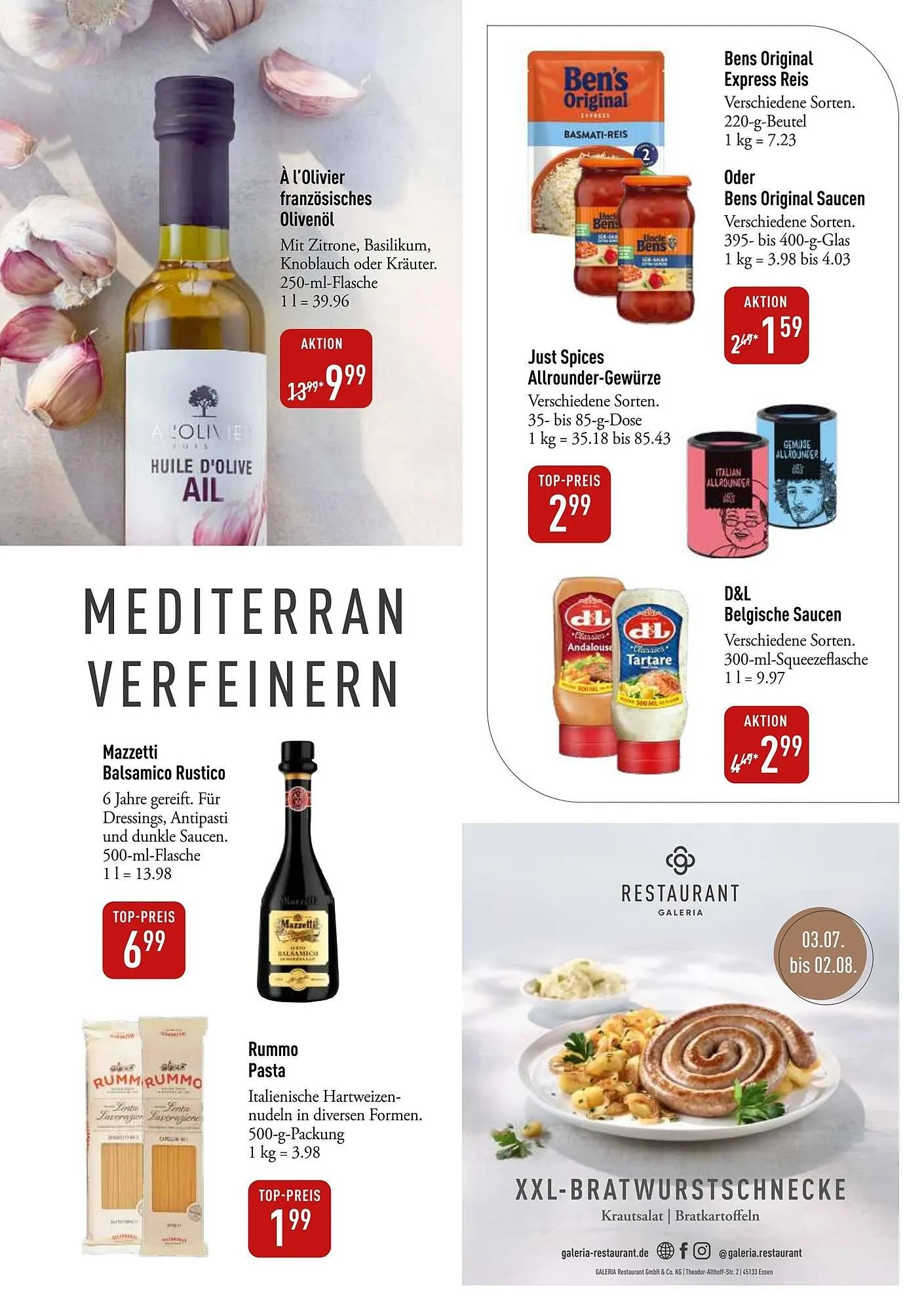 Galeria Markthalle Prospekt von 21. Juli bis 27. Juli 2025 - Prospekt seite 9