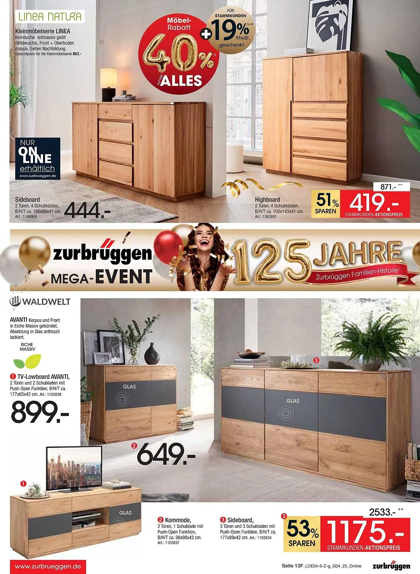 Zurbrüggen Prospekt von 12. April bis 26. April 2025 - Prospekt seite 25