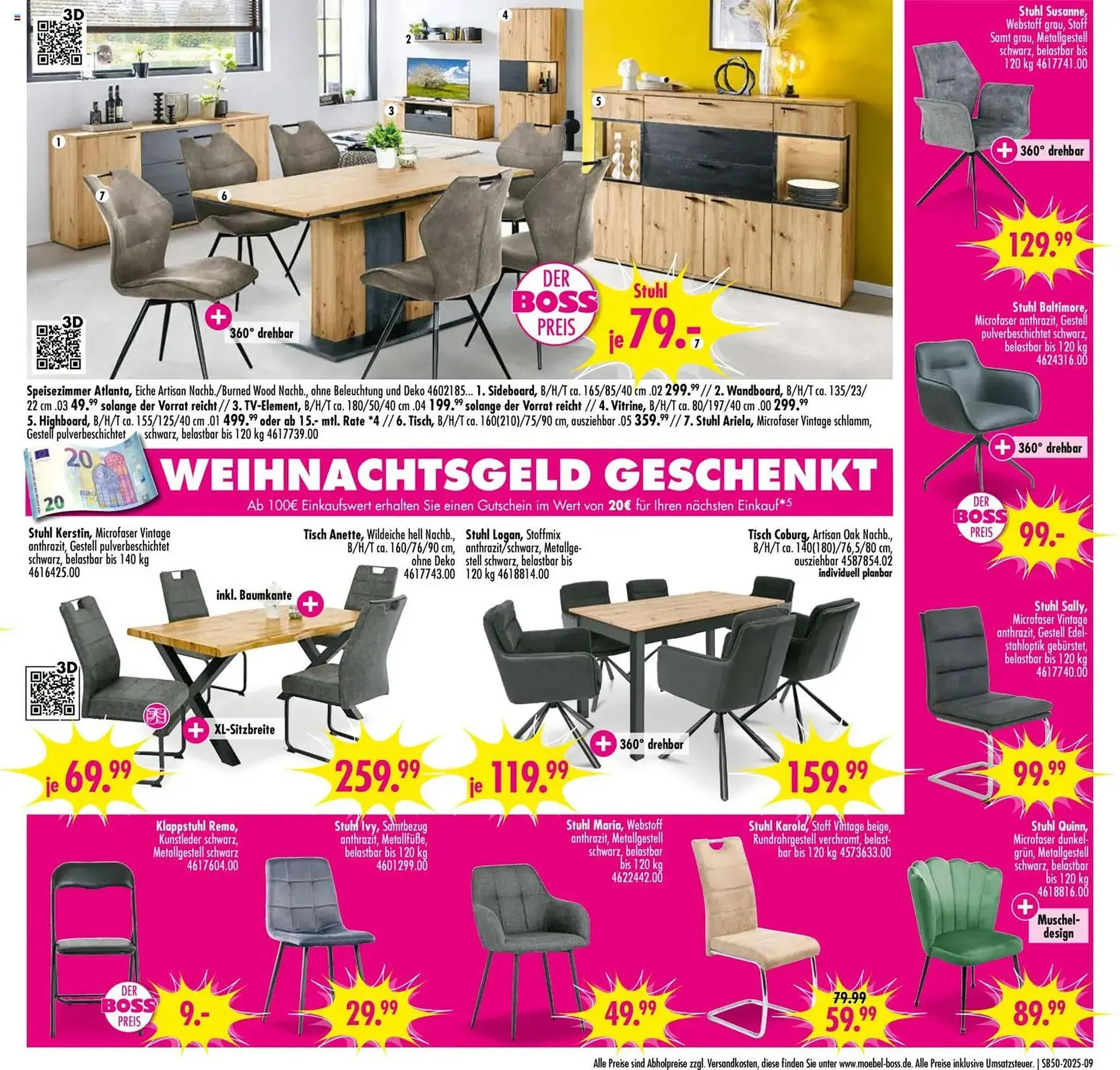 Möbel Boss Prospekt von 6. Dezember bis 12. Dezember 2025 - Prospekt seite 9