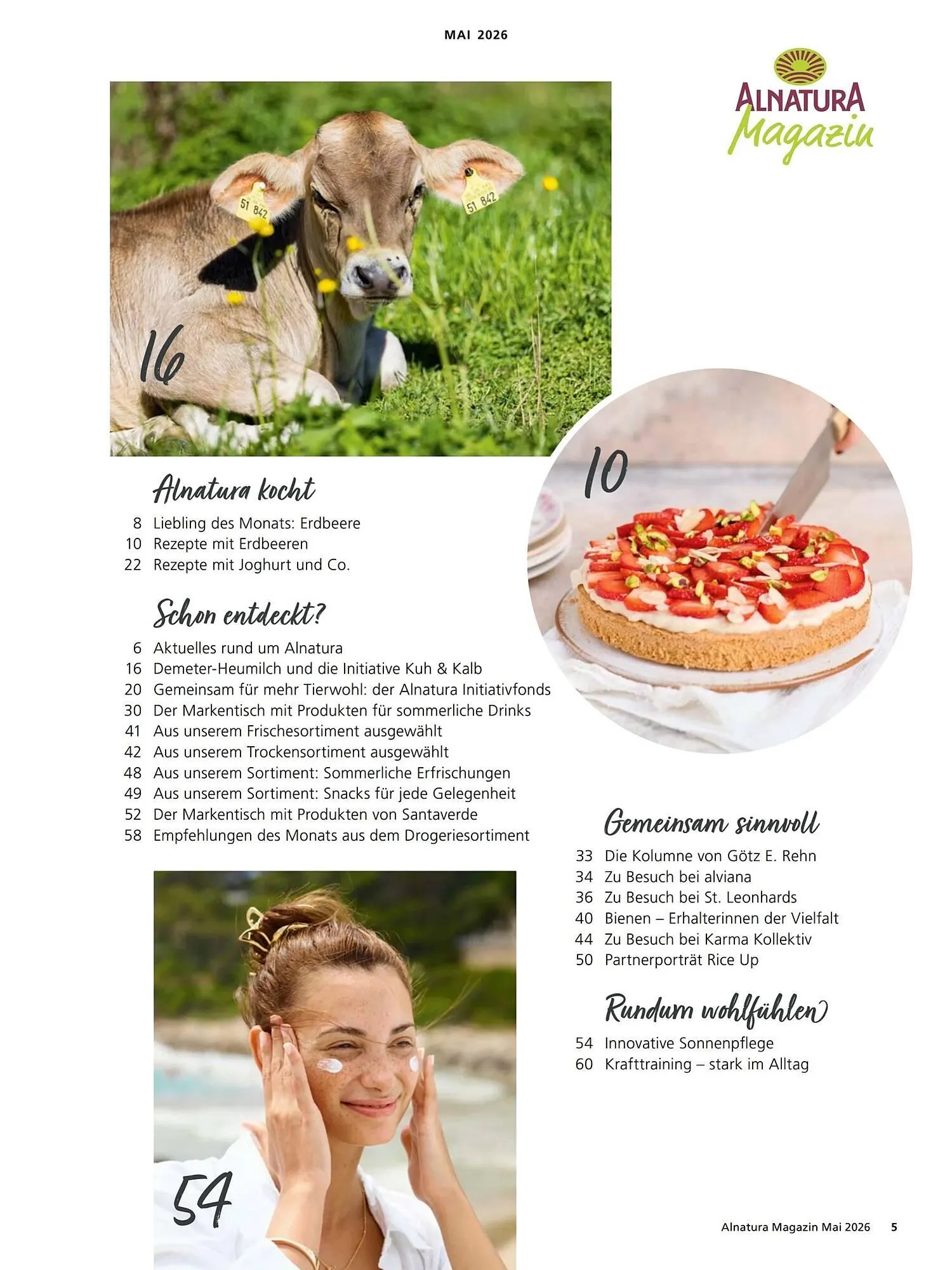 Alnatura Magazin von 1. Mai bis 1. Juni 2026 - Prospekt seite 5