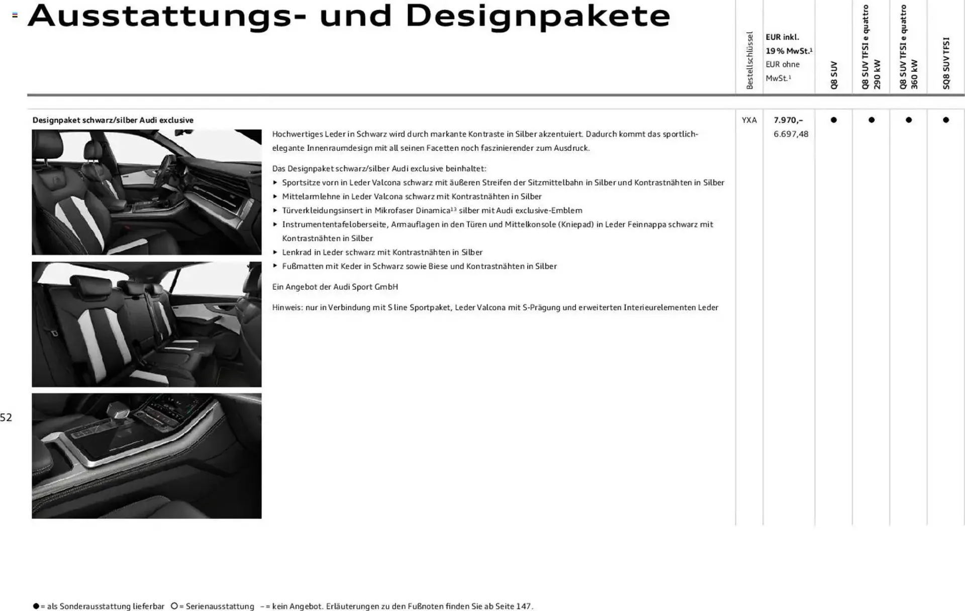 Audi Prospekt von 6. November bis 6. November 2026 - Prospekt seite 52