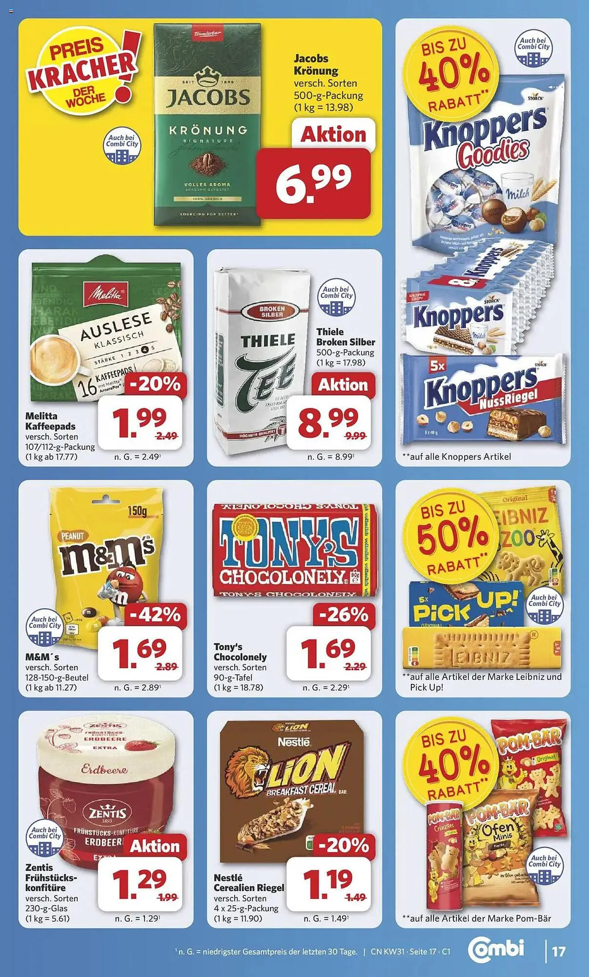 Combi Prospekt von 28. Juli bis 2. August 2025 - Prospekt seite 21