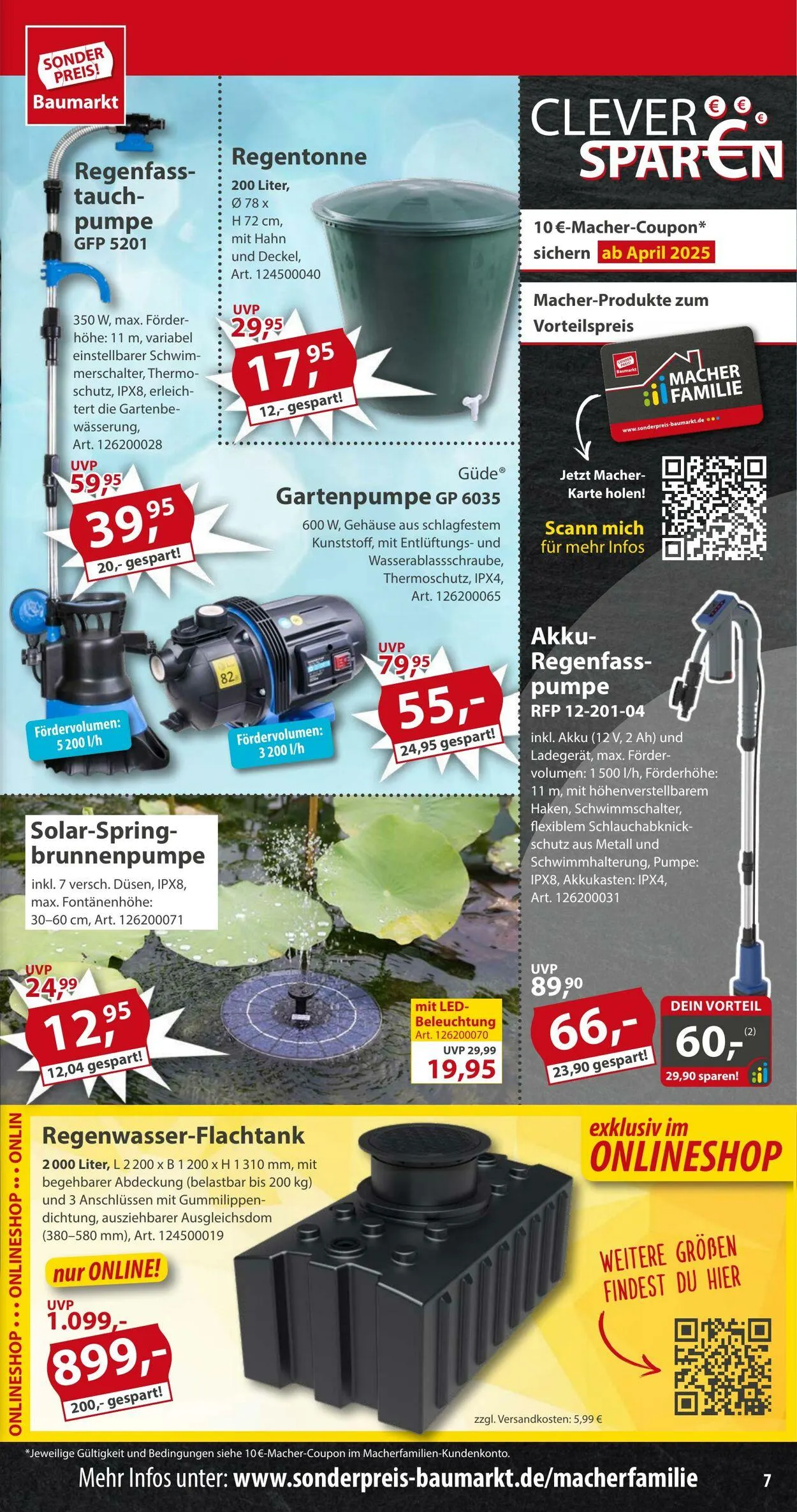 Sonderpreis Baumarkt Aktueller Prospekt von 17. März bis 30. März 2025 - Prospekt seite 7