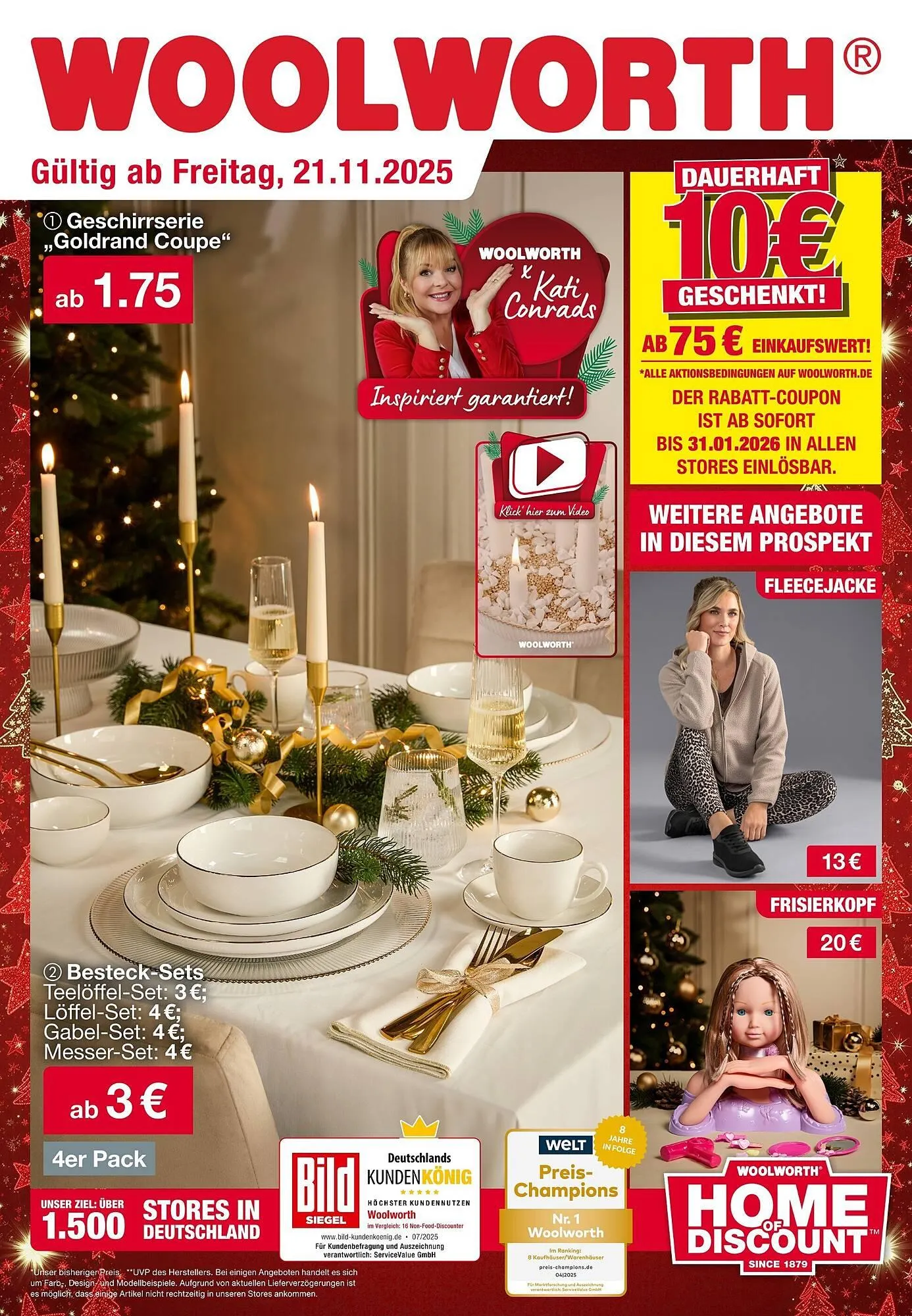 Woolworth Prospekt von 21. November bis 1. Dezember 2025 - Prospekt seite 1