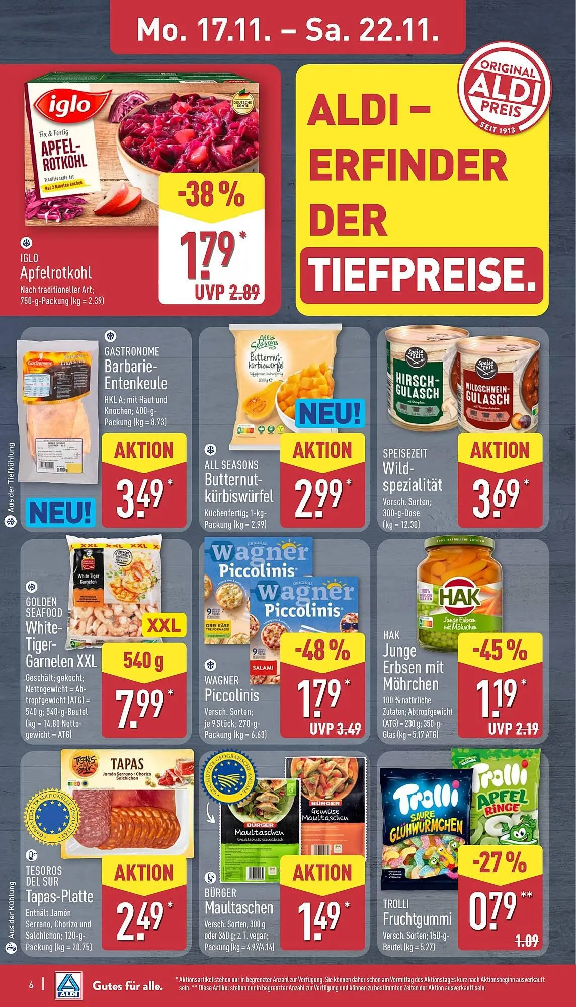 Aldi Nord Prospekt von 17. November bis 22. November 2025 - Prospekt seite 6