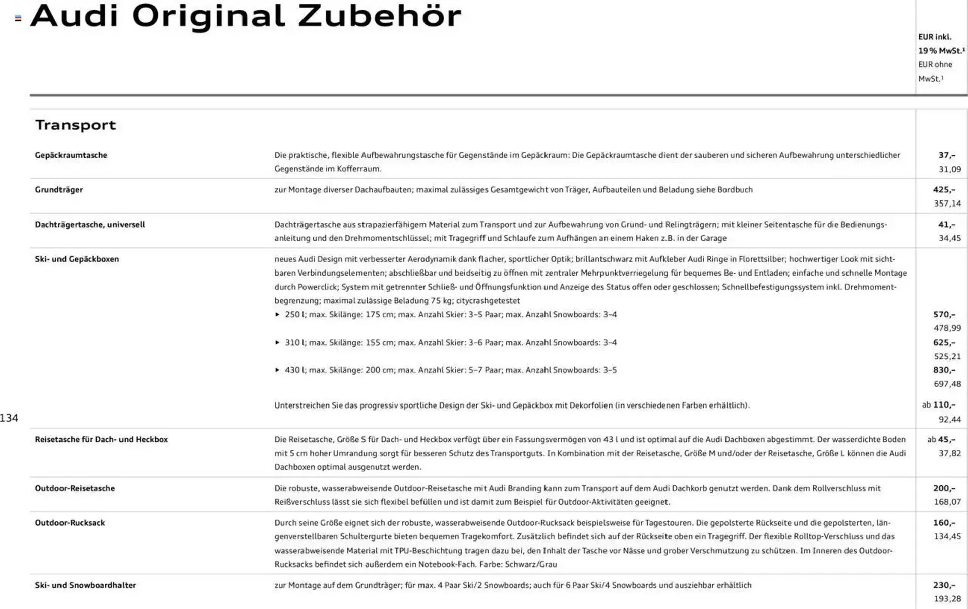 Audi Prospekt von 20. Februar bis 9. Januar 2026 - Prospekt seite 133