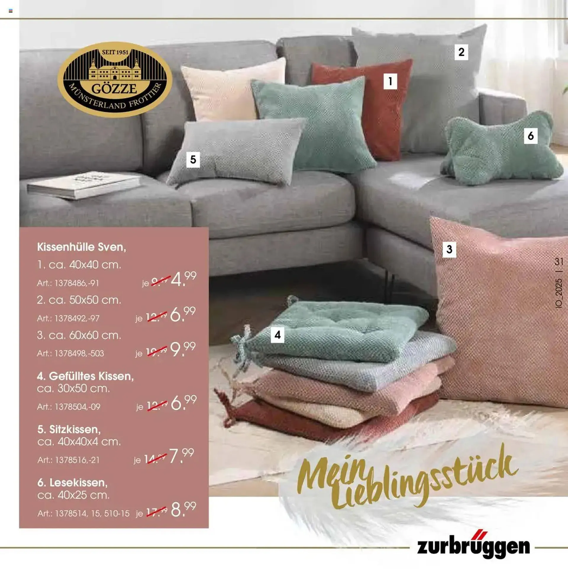 Zurbrüggen Prospekt von 11. April bis 26. April 2025 - Prospekt seite 31