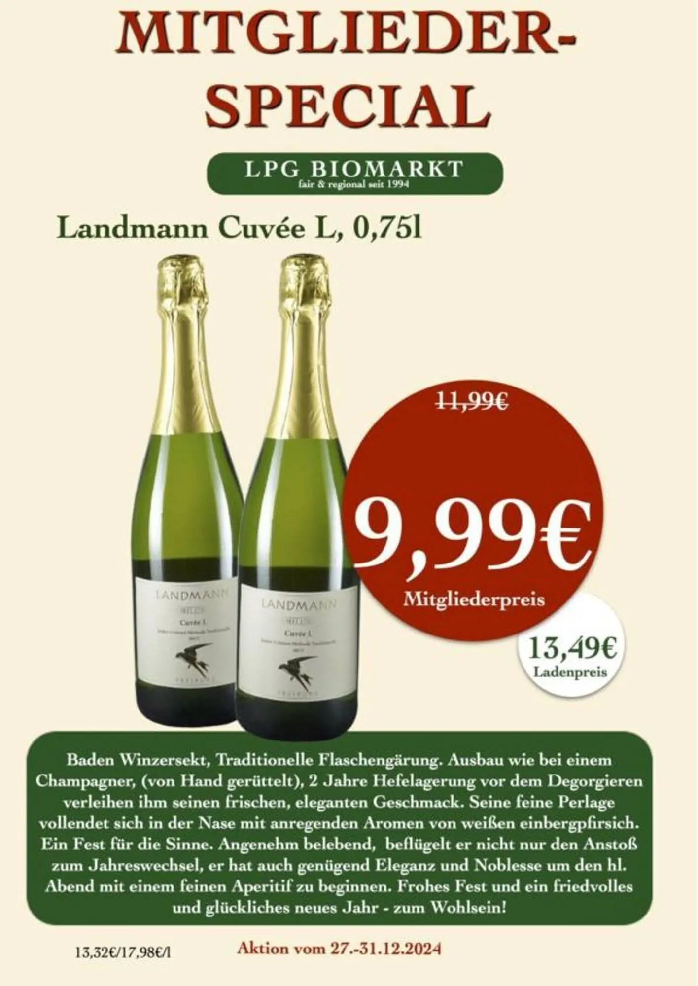 LPG Biomarkt Prospekt von 27. Dezember bis 31. Dezember 2025 - Prospekt seite 7