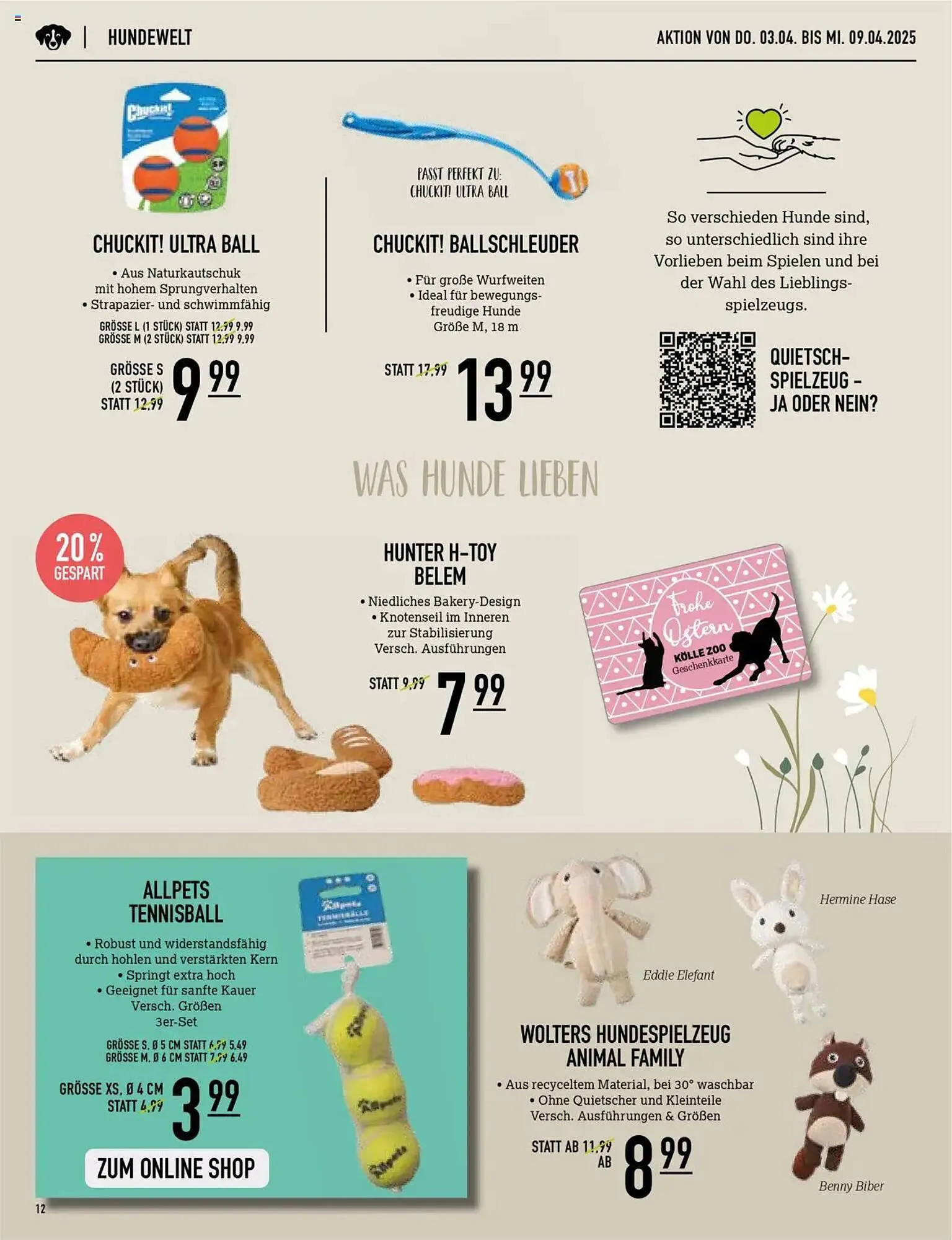 Kölle Zoo Prospekt von 3. April bis 9. April 2025 - Prospekt seite 12