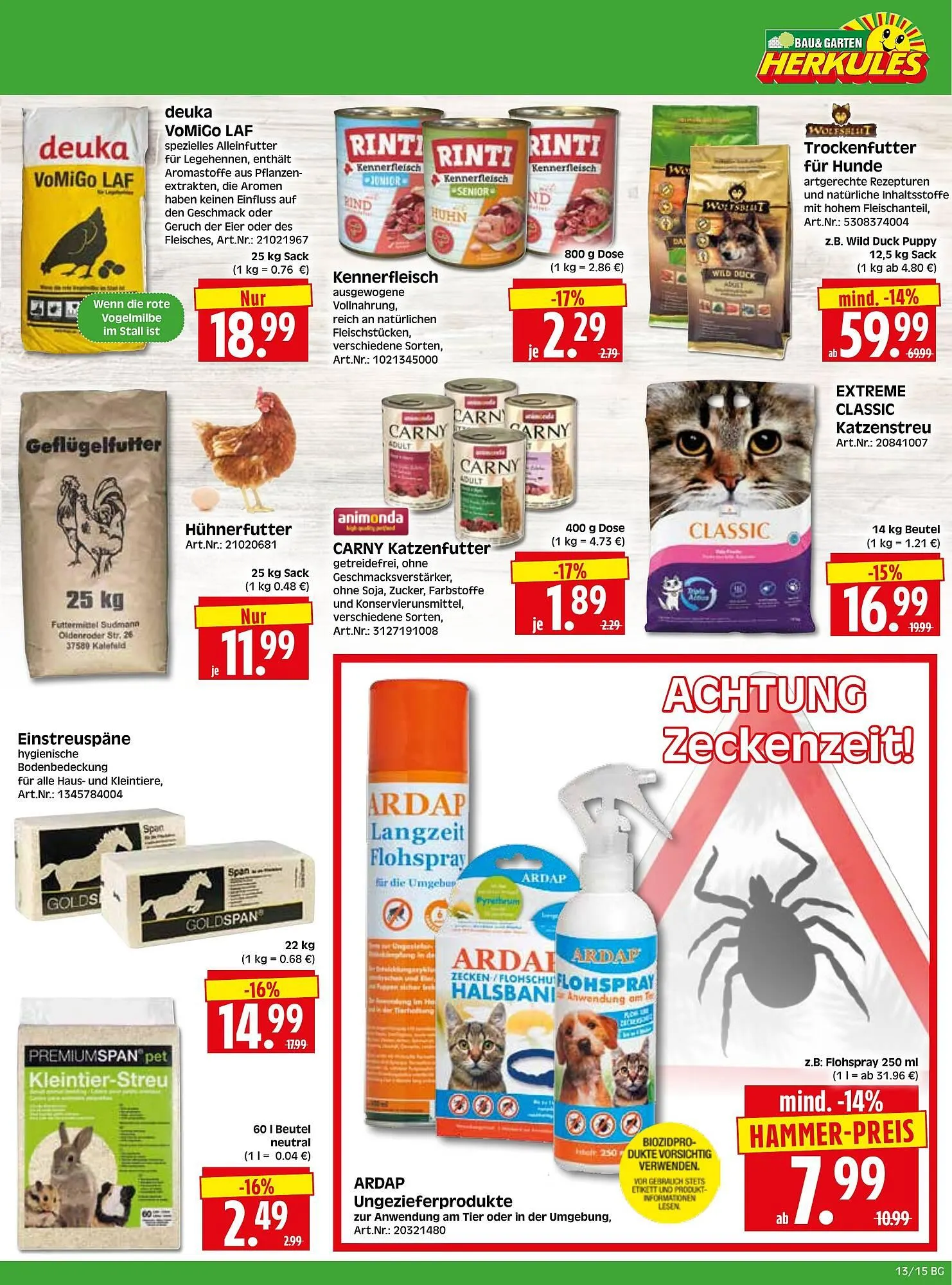 Herkules Baumarkt Prospekt von 23. März bis 28. März 2026 - Prospekt seite 15
