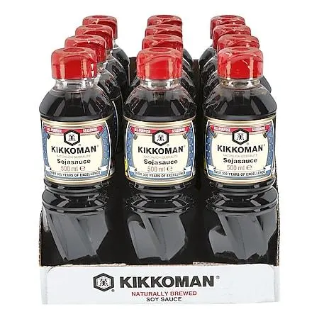 Kikkoman Sojasauce 500 ml, 12er Pack