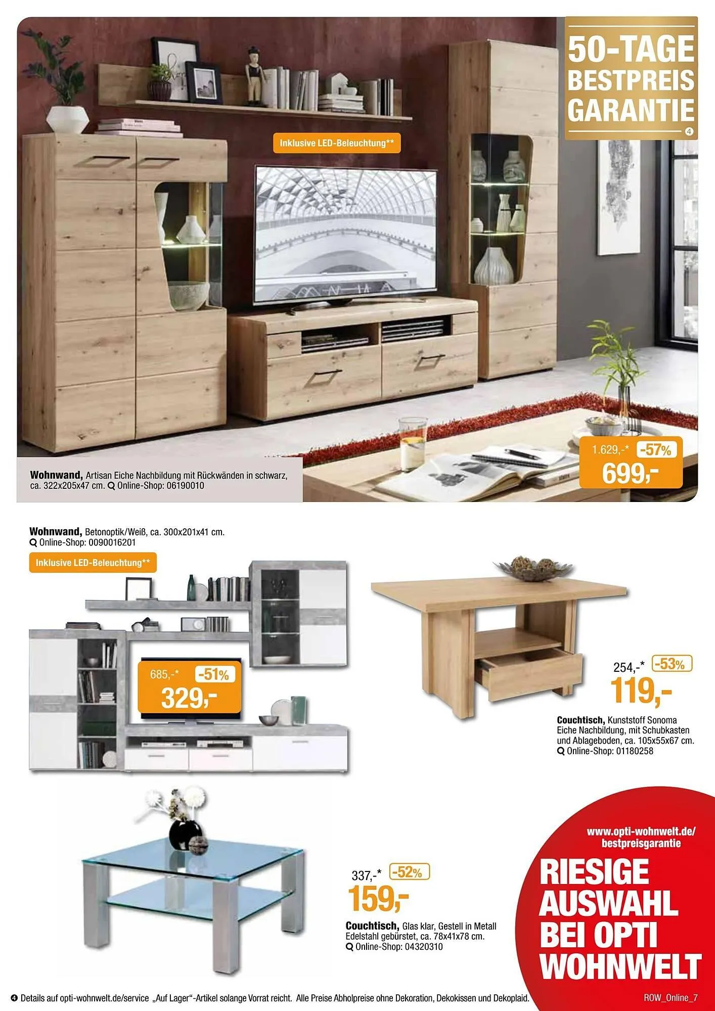 Opti Wohnwelt Prospekt von 11. Mai bis 22. Mai 2025 - Prospekt seite 7