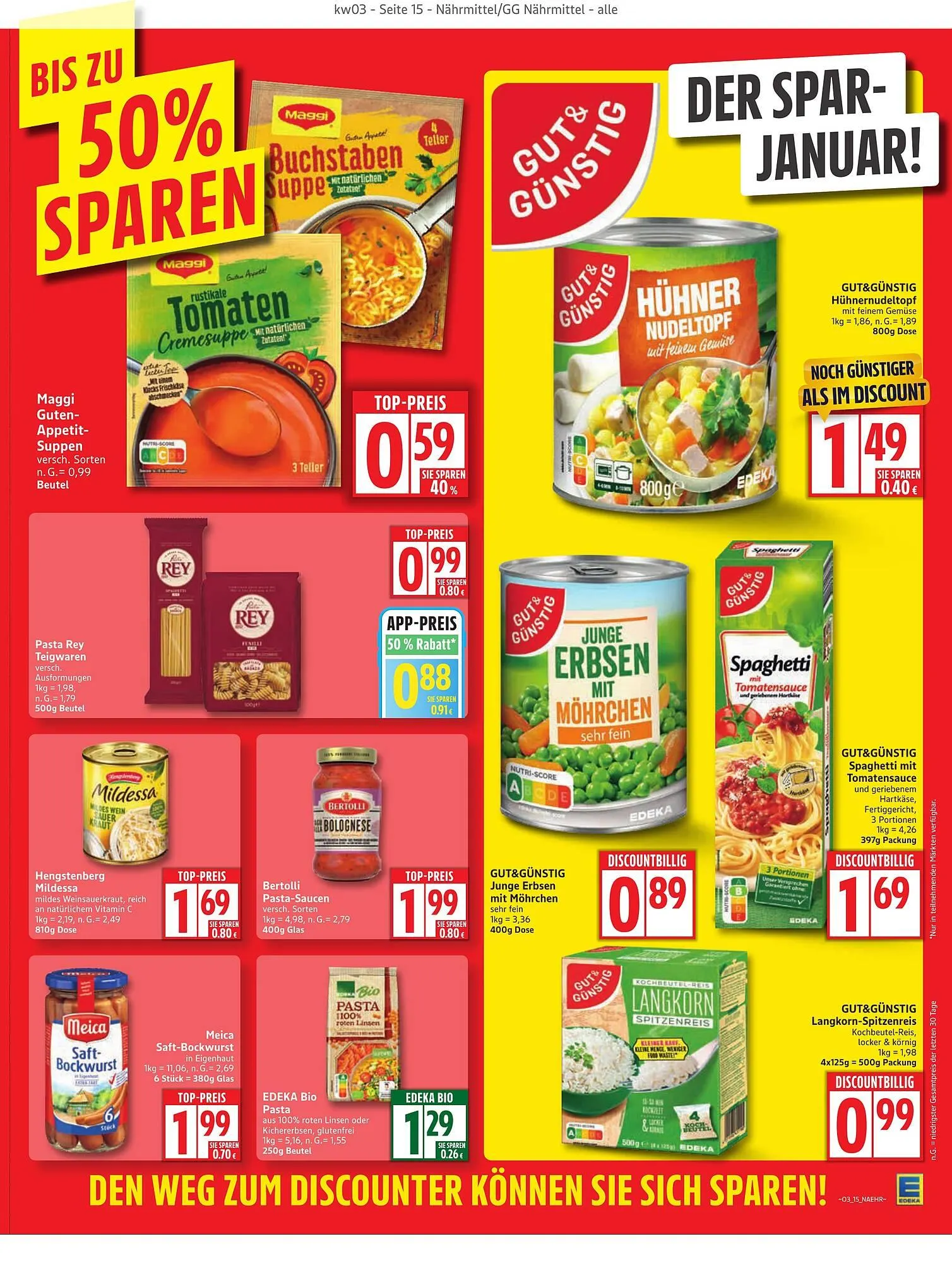 Edeka Prospekt von 12. Januar bis 17. Januar 2026 - Prospekt seite 15