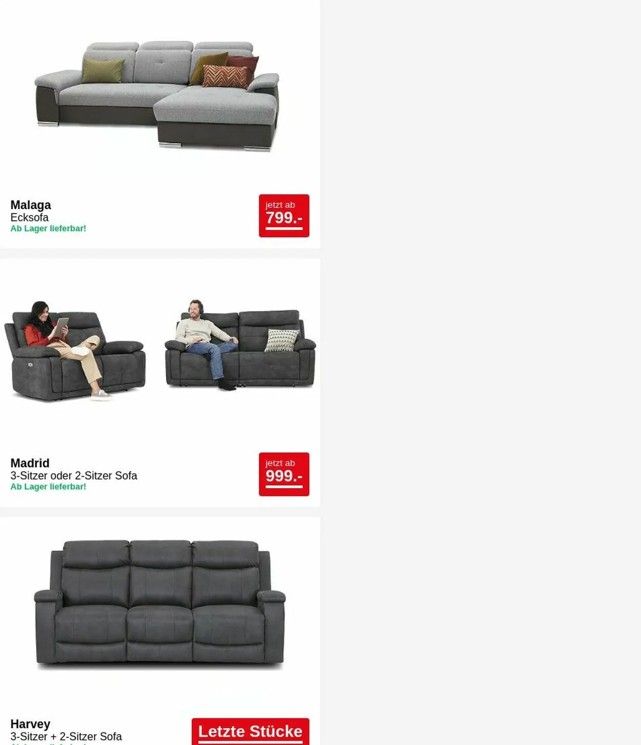 Seats and Sofas Aktueller Prospekt von 24. März bis 2. April 2025 - Prospekt seite 6