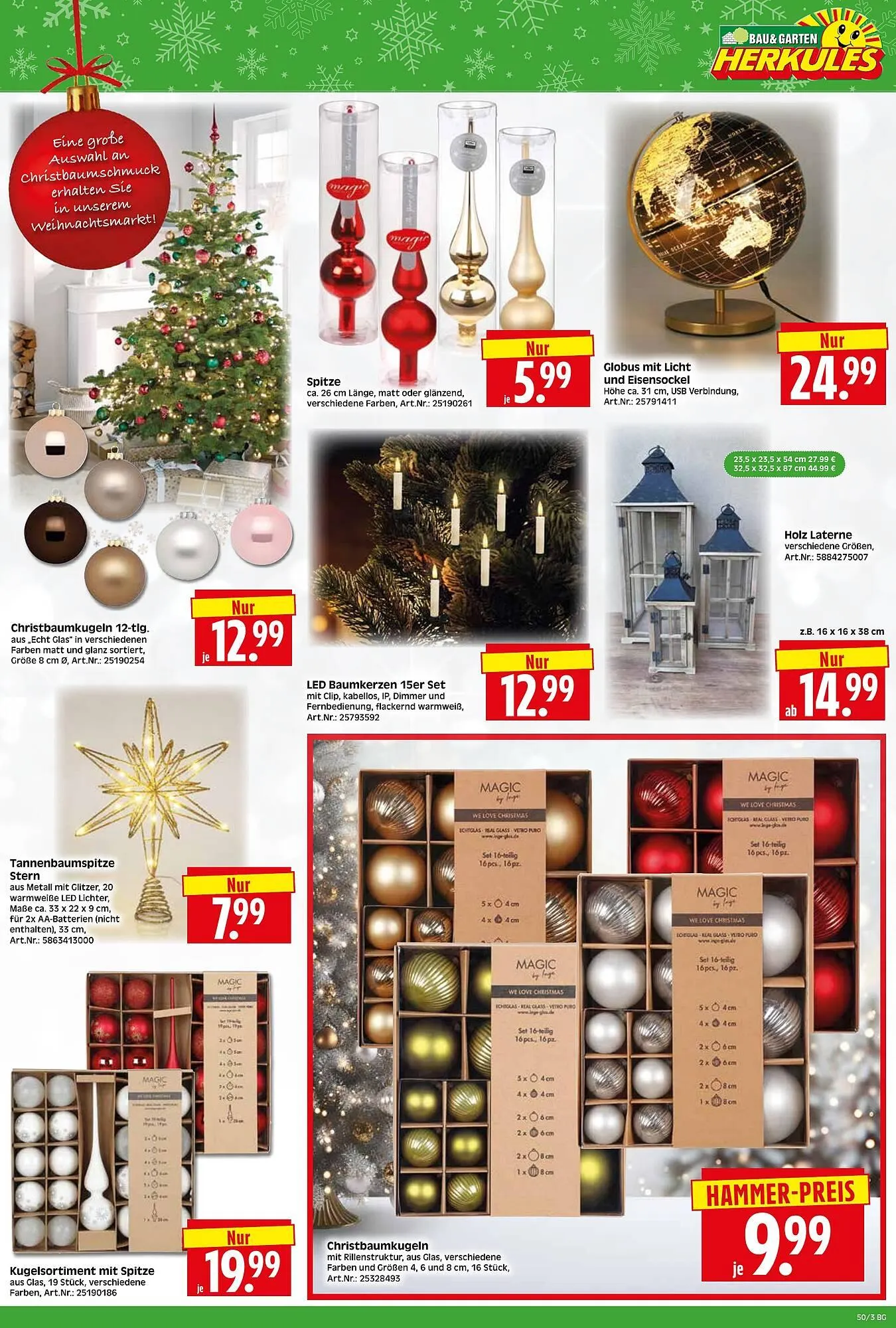 Herkules Baumarkt Prospekt von 8. Dezember bis 13. Dezember 2025 - Prospekt seite 3