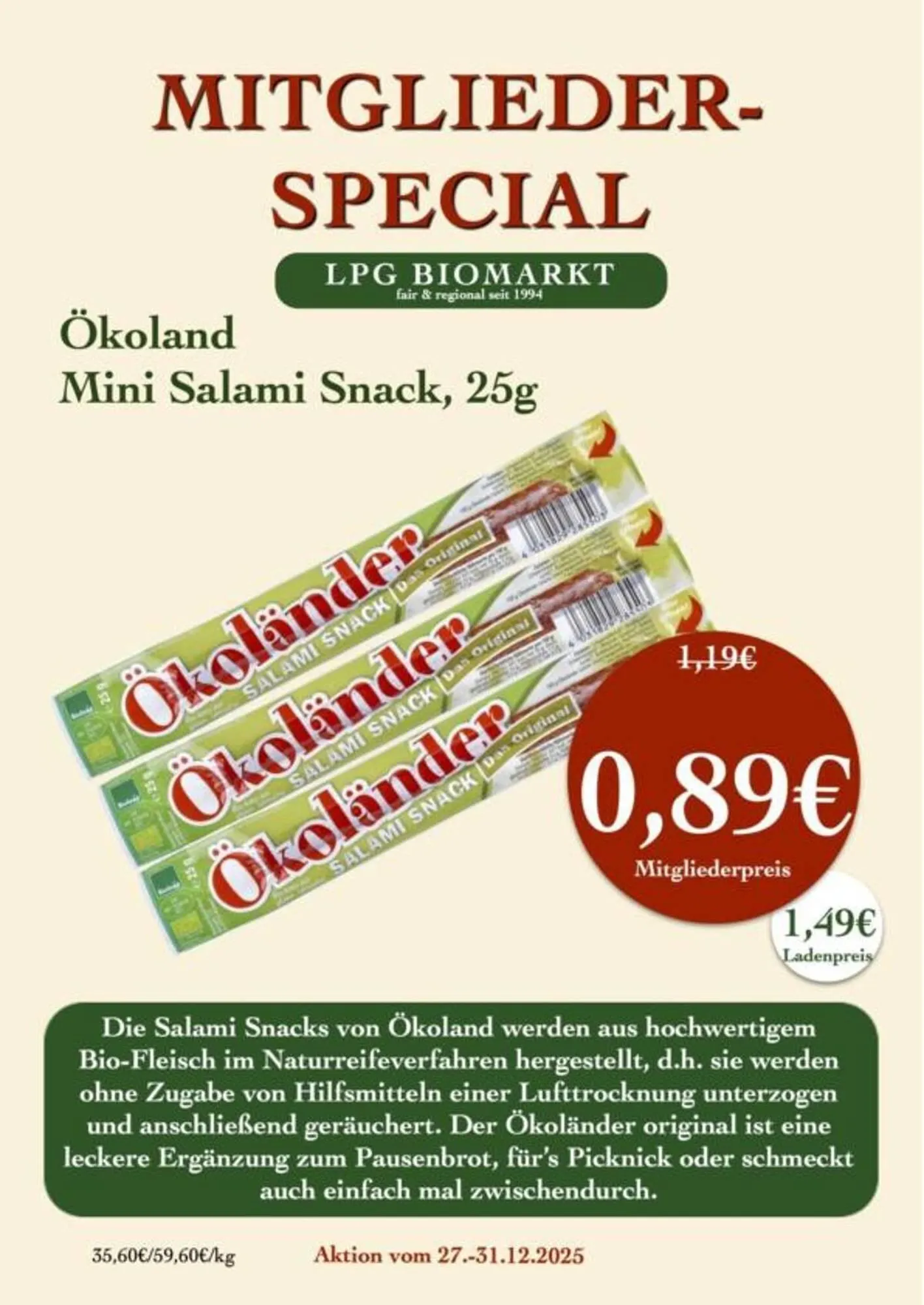LPG Biomarkt Prospekt von 27. Dezember bis 31. Dezember 2025 - Prospekt seite 11