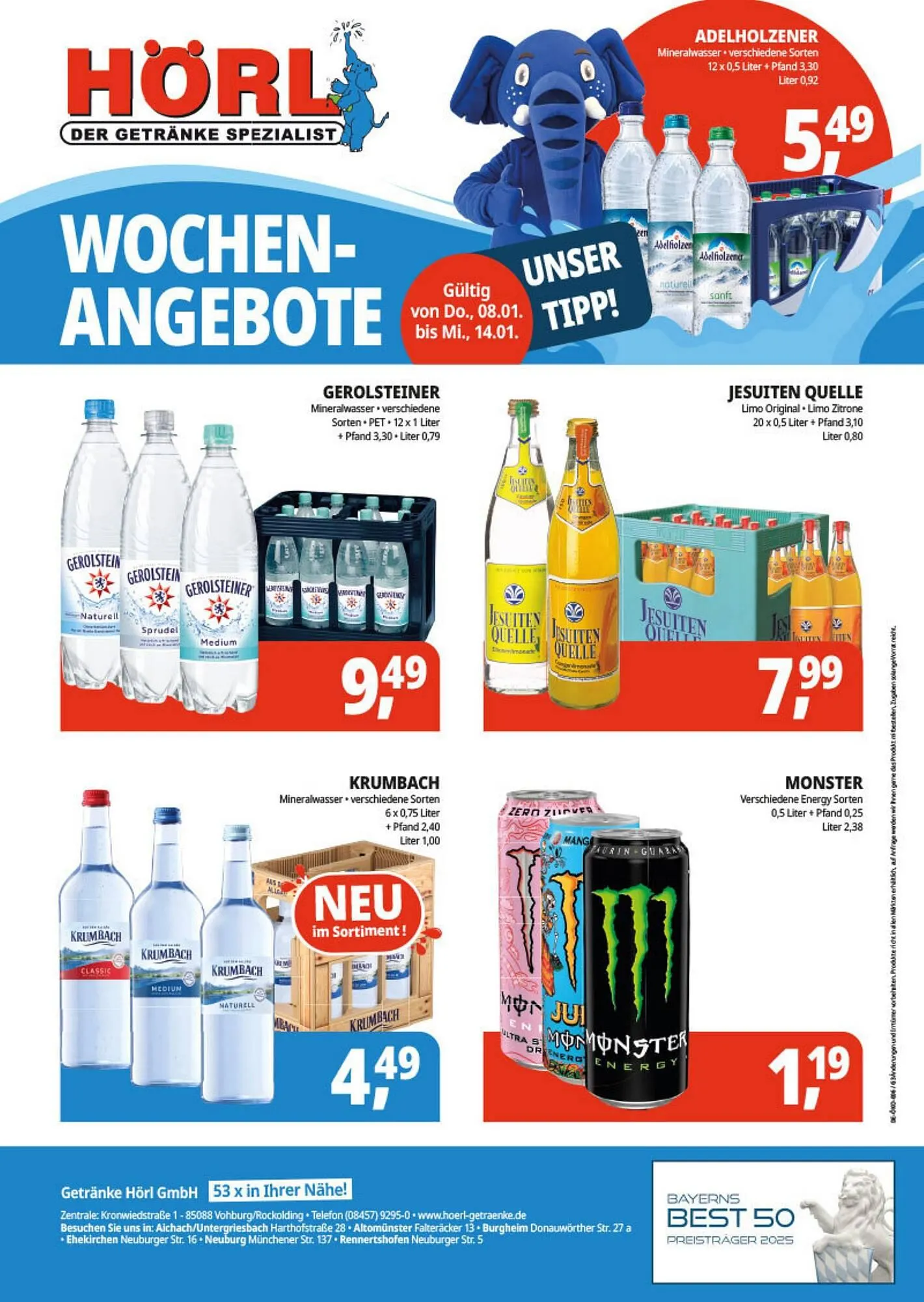 Hörl Getränke Prospekt von 8. Januar bis 14. Januar 2026 - Prospekt seite 2