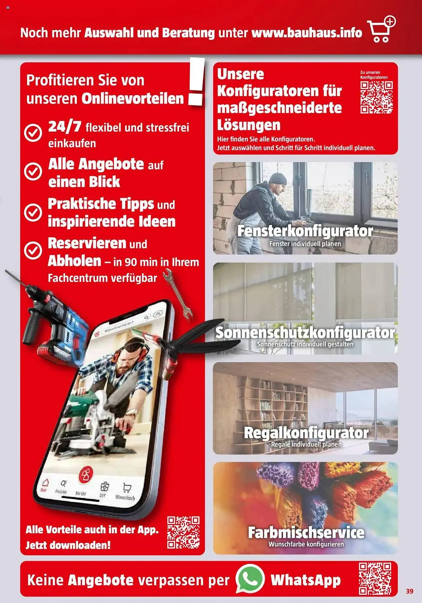 Bauhaus Prospekt von 29. März bis 3. Mai 2025 - Prospekt seite 39