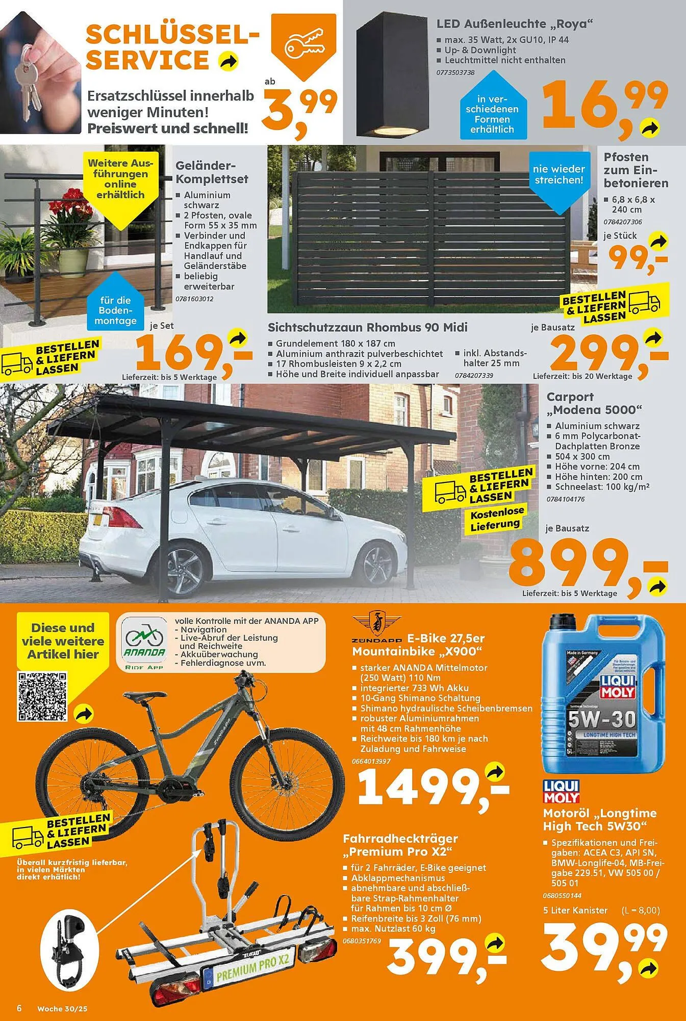 Globus Baumarkt Prospekt von 20. Juli bis 26. Juli 2025 - Prospekt seite 6