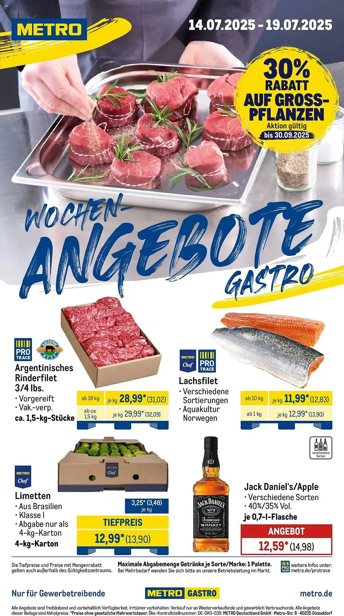 METRO Prospekt von 14. Juli bis 19. Juli 2025 - Prospekt seite 1