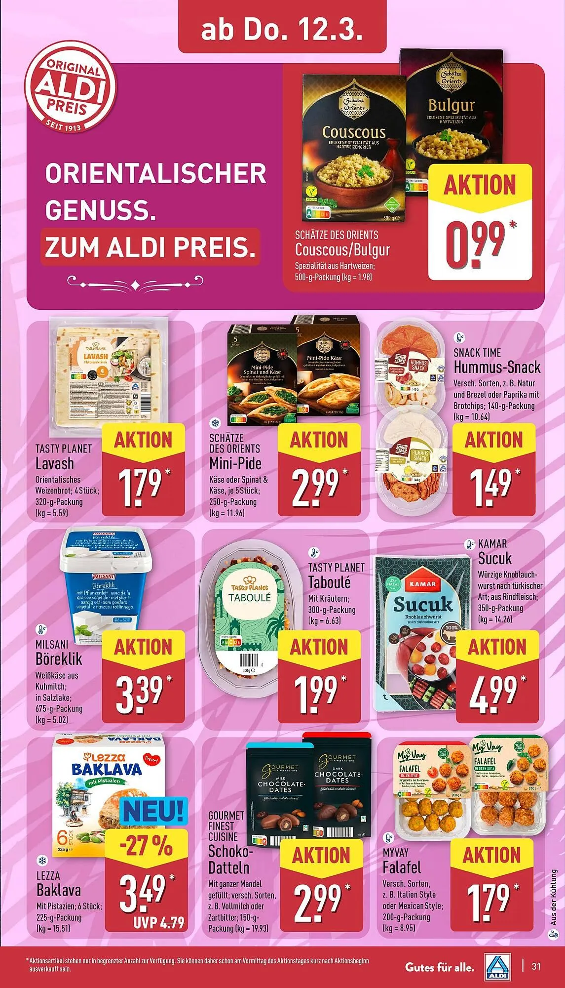Aldi Nord Prospekt von 9. März bis 14. März 2026 - Prospekt seite 32