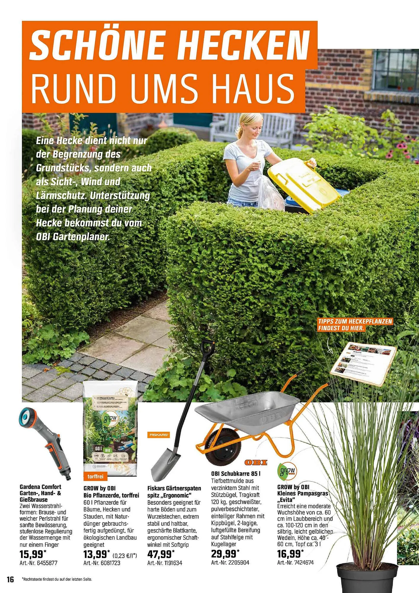 OBI Prospekt von 6. April bis 24. April 2025 - Prospekt seite 16