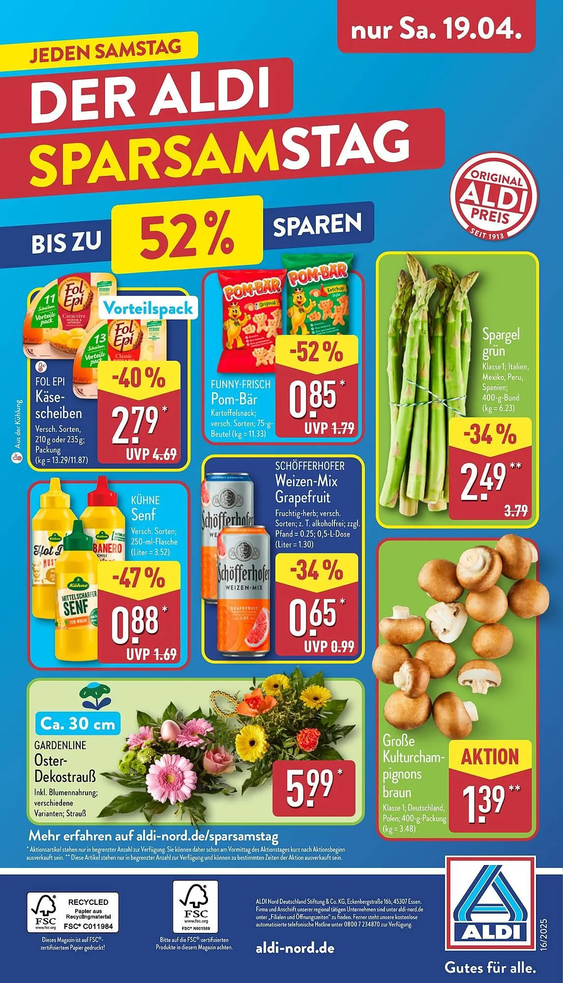 Aldi Nord Prospekt von 14. April bis 19. April 2025 - Prospekt seite 42