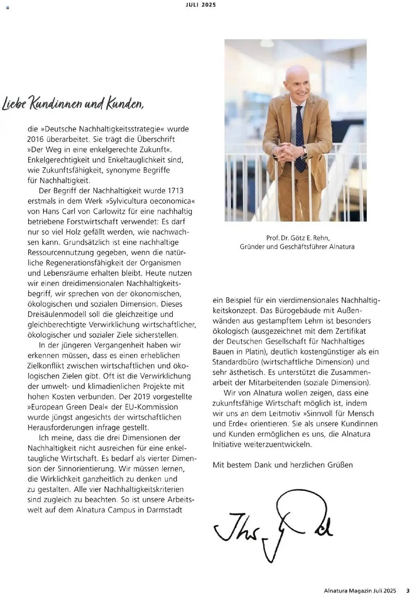 Alnatura Prospekt von 1. Juli bis 31. Juli 2025 - Prospekt seite 3