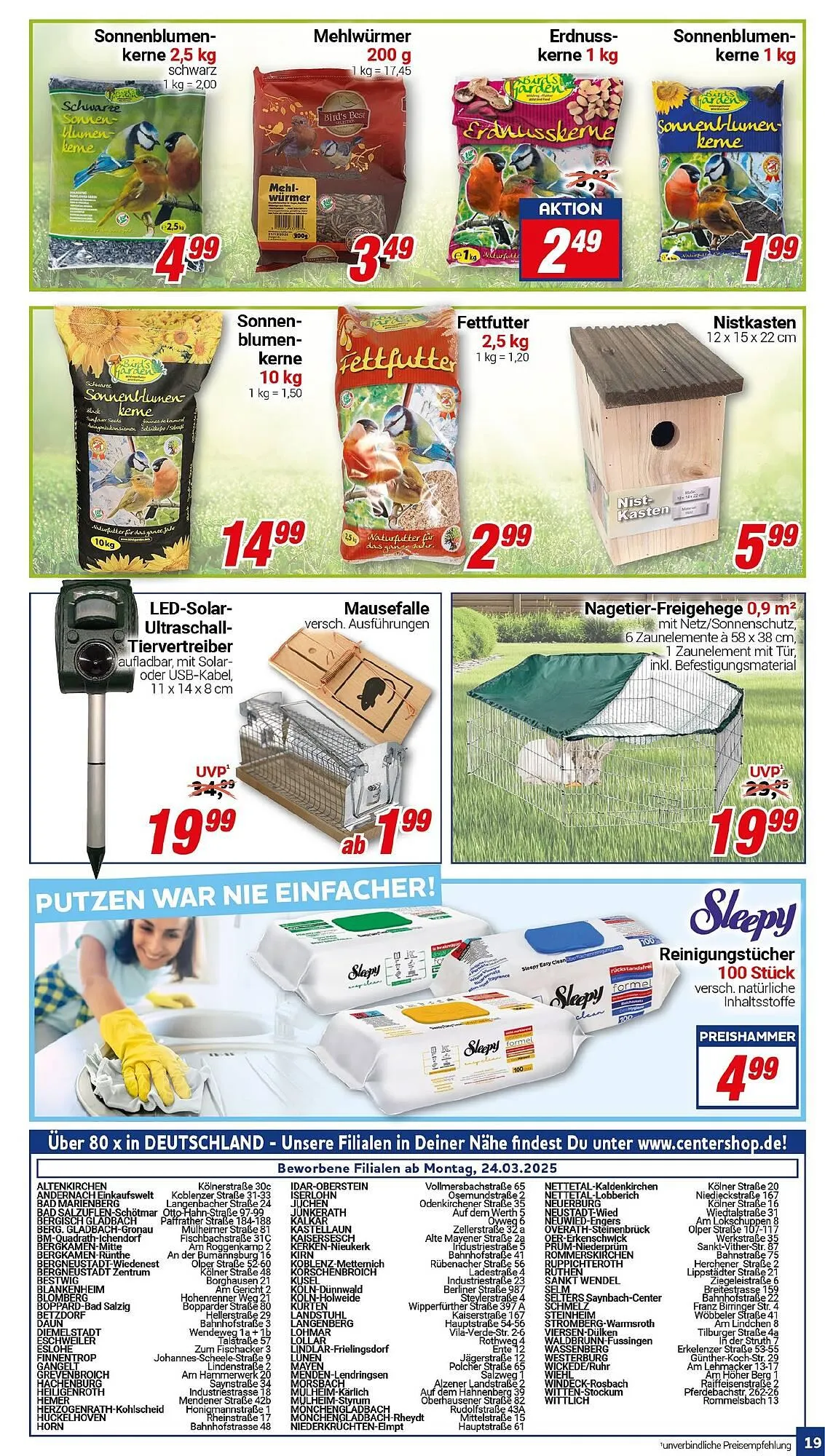 CENTERSHOP Prospekt von 24. März bis 29. März 2025 - Prospekt seite 19