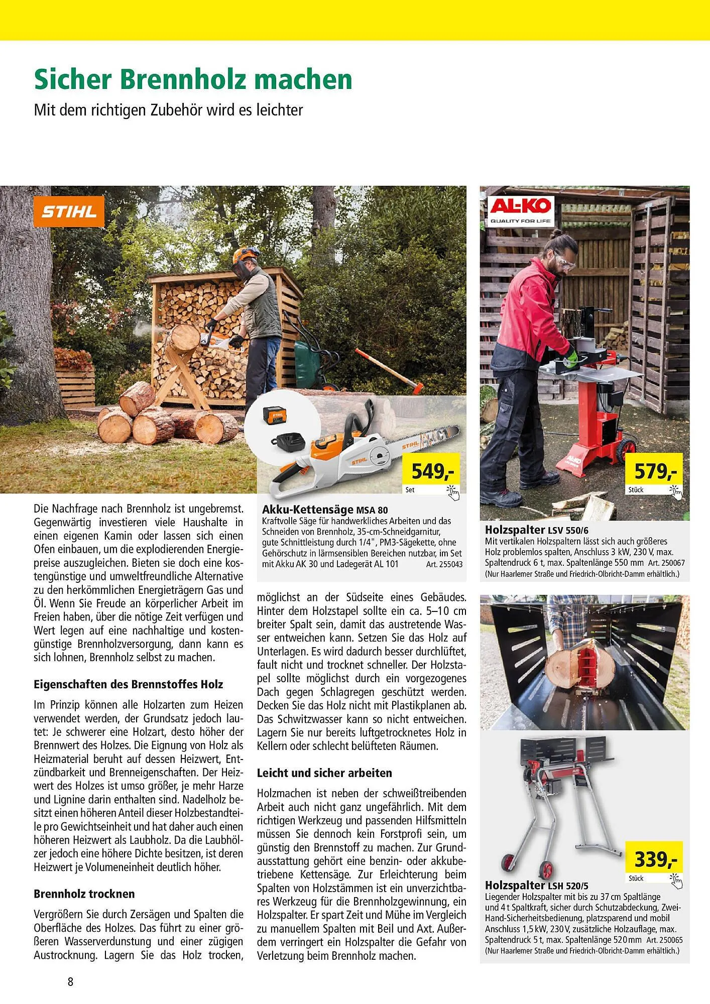 Holz Possling Prospekt von 5. Oktober bis 18. Oktober 2025 - Prospekt seite 8